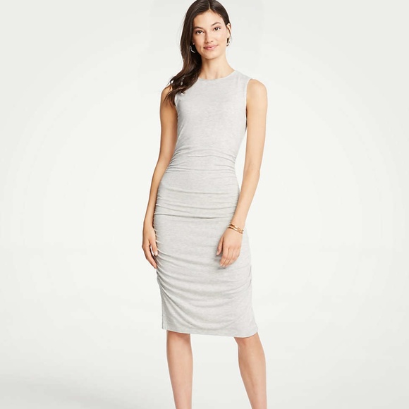 Ann Taylor Dresses & Skirts - Ann Taylor Side Ruched Knit Sheath Dress NWT